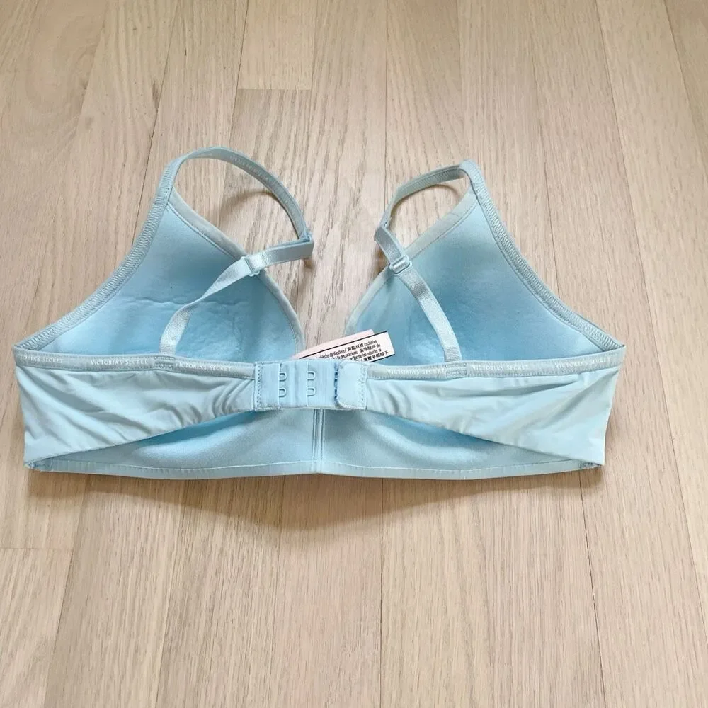 BUY 1 GET 1 FREE Victoria’s Secret tshirt lightly lined wireless light blue bra